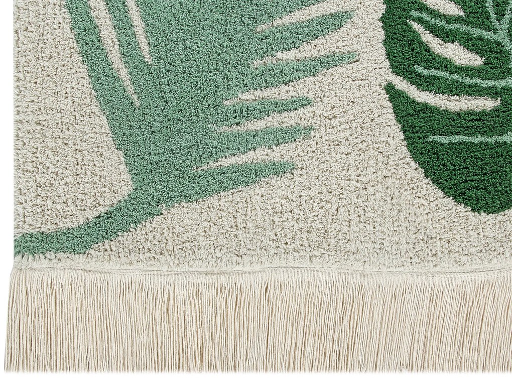 Ručne tkaný kusový koberec Tropical Green, 140x200, zelená, obývacia izba, Lorena Canals