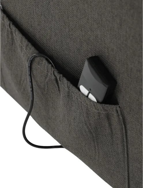 Polohovacie kreslo sivé, elektrické TV-5482 GREY2