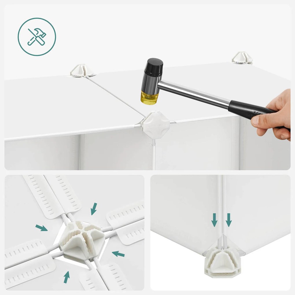 Detský modulárny regál Jefra 123 cm jednorožce