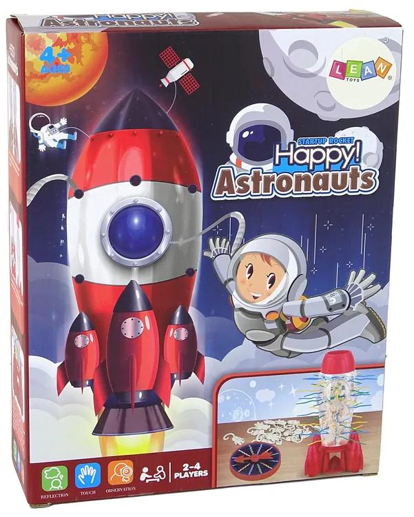 Lean Toys Arkádová hra – Padajúci astronauti v rakete