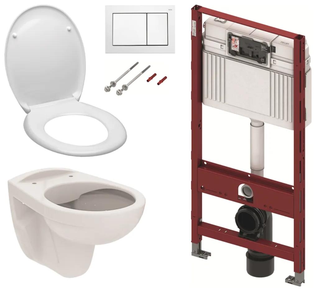 Cenovo zvýhodnený závesný WC set TECE do ľahkých stien / predstenová montáž + WC S-Line S-line Pre KMPLSIKOTS