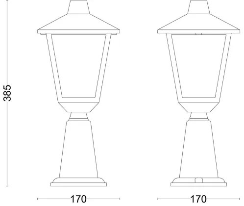 Philips - Vonkajšia lampa KINNO 1xE27/25W/230V IP44