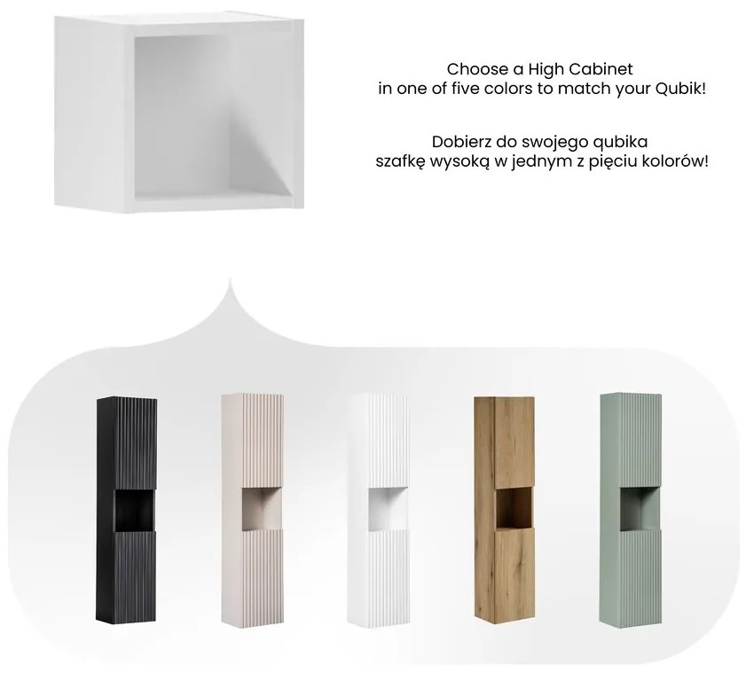 Kúpeľňový regál Nova White 83-27-Q biely