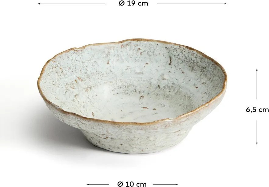 Sivá keramická polievková miska Alenia – Kave Home