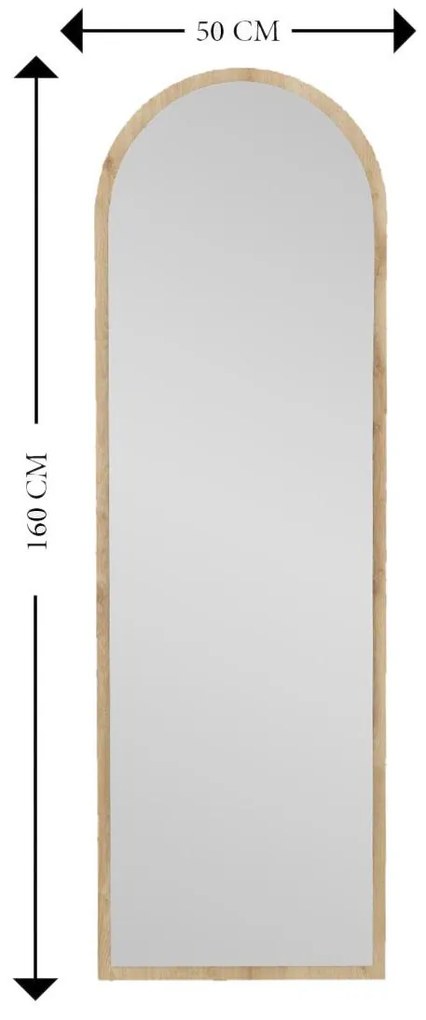 Stojanové zrkadlo Emelia (natural) . Akcia -22%. Vlastná spoľahlivá doprava až k Vám domov. 1094172
