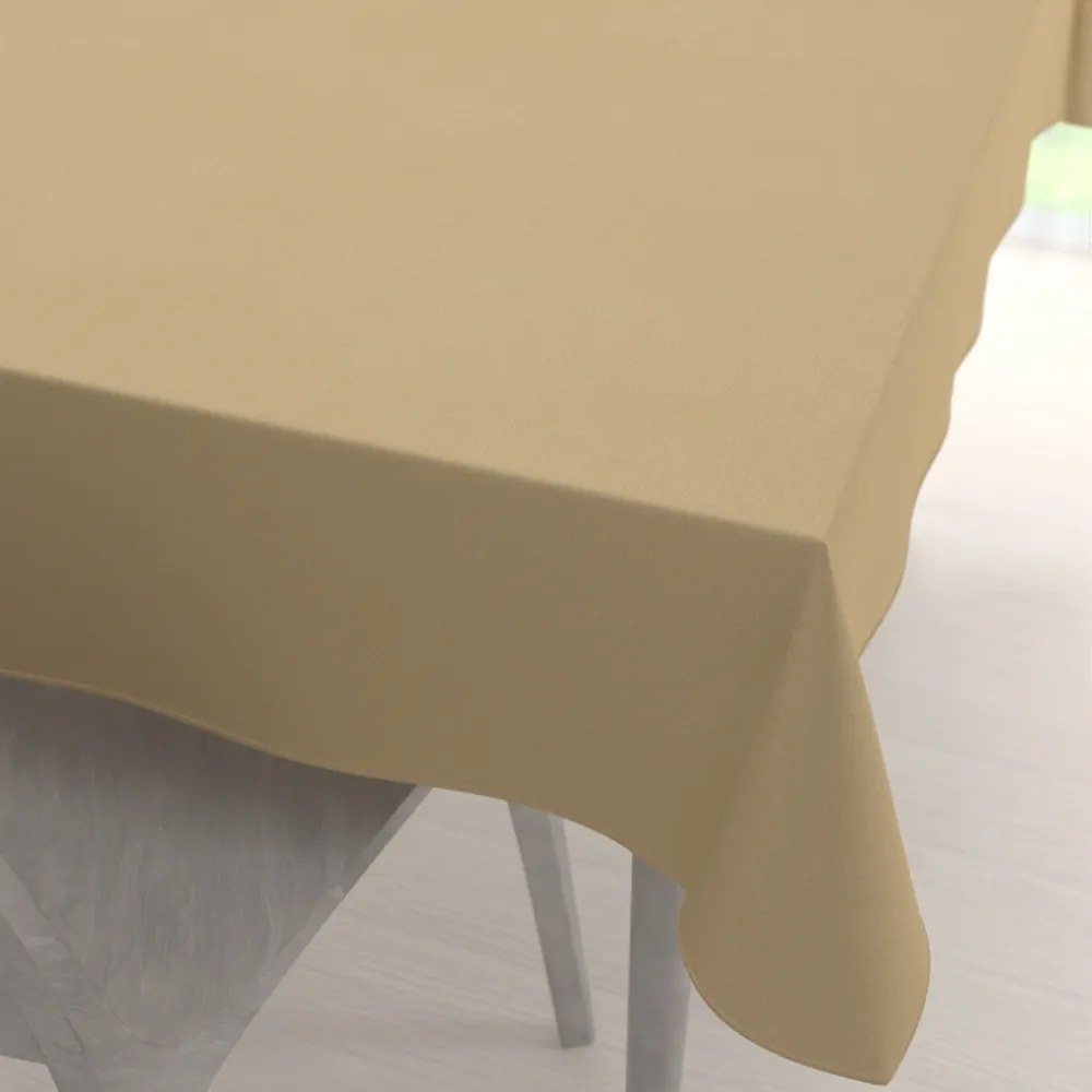 Biante Veľký dekoračný obdĺžnikový obrus BKU-107 Pieskovo béžový 220x260 cm