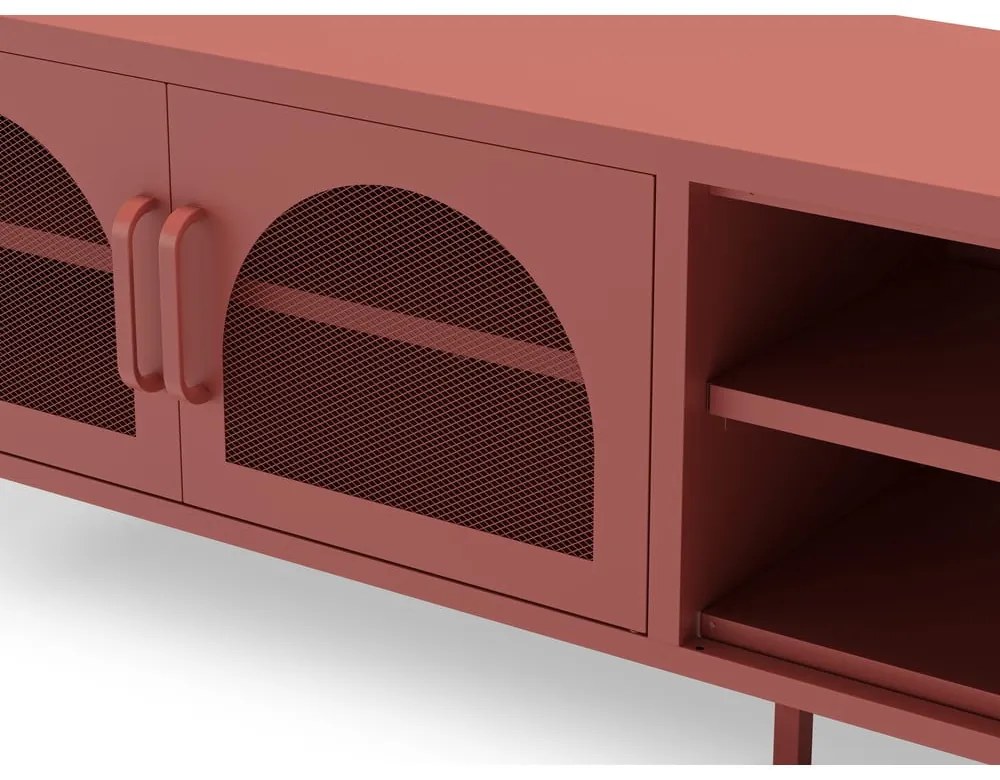 TV stolík v tehlovej farbe 160x50 cm Diora – Marckeric