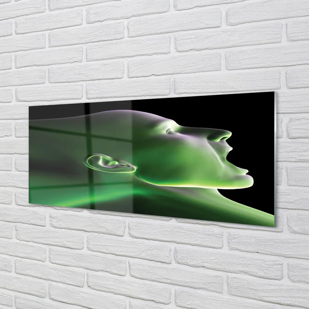 Obraz plexi V čele muž zelenú 120x60 cm