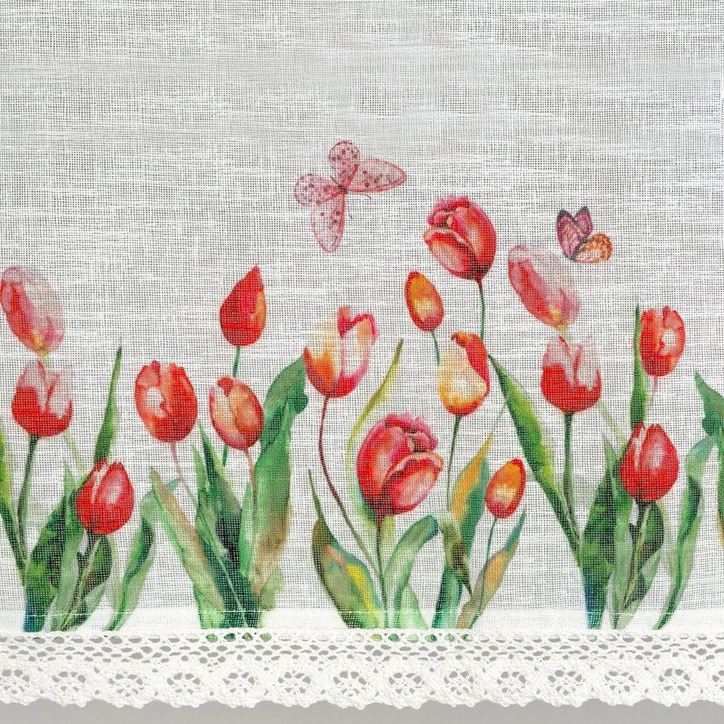 KRÁTKA ZÁCLONA NA PÁSKE STELLA 150X30 CM VIACFAREBNÁ