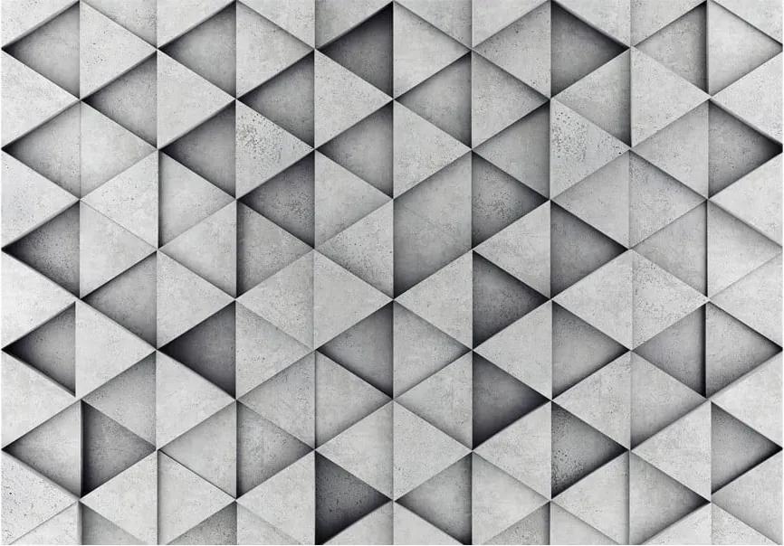 Veľkoformátová tapeta Bimago Grey Triangle, 400 x 280 cm