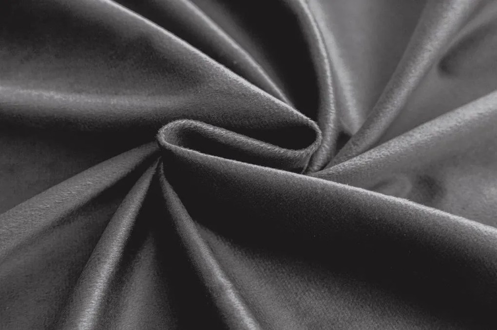 Svetlosivý zatemňovací záves VELVET 140x250 cm Zavesenie: Kovové krúžky