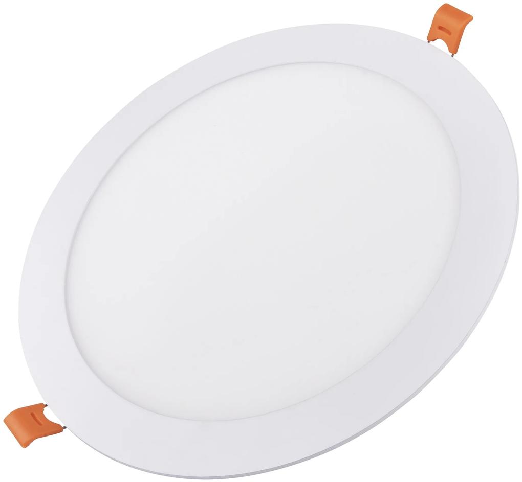 AVIDE Zápustný LED panel, 24W, studená biela, 30cm, okrúhly, biely
