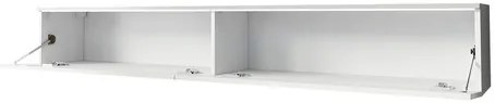 TV skrinka Dlana 180 MDF (čierny grafit + rybia kosť čierna) (s bielym LED osvetlením). Vlastná spoľahlivá doprava až k Vám domov. 1106209