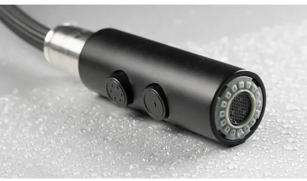 Deante BQO_N72M - Drezová batéria s vyťahovacou sprškou OLFATO čierna