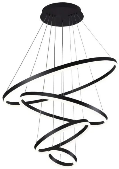 LED Stmievateľný luster na lanku LED/165W/230V 3000-6500K + diaľkové ovládanie