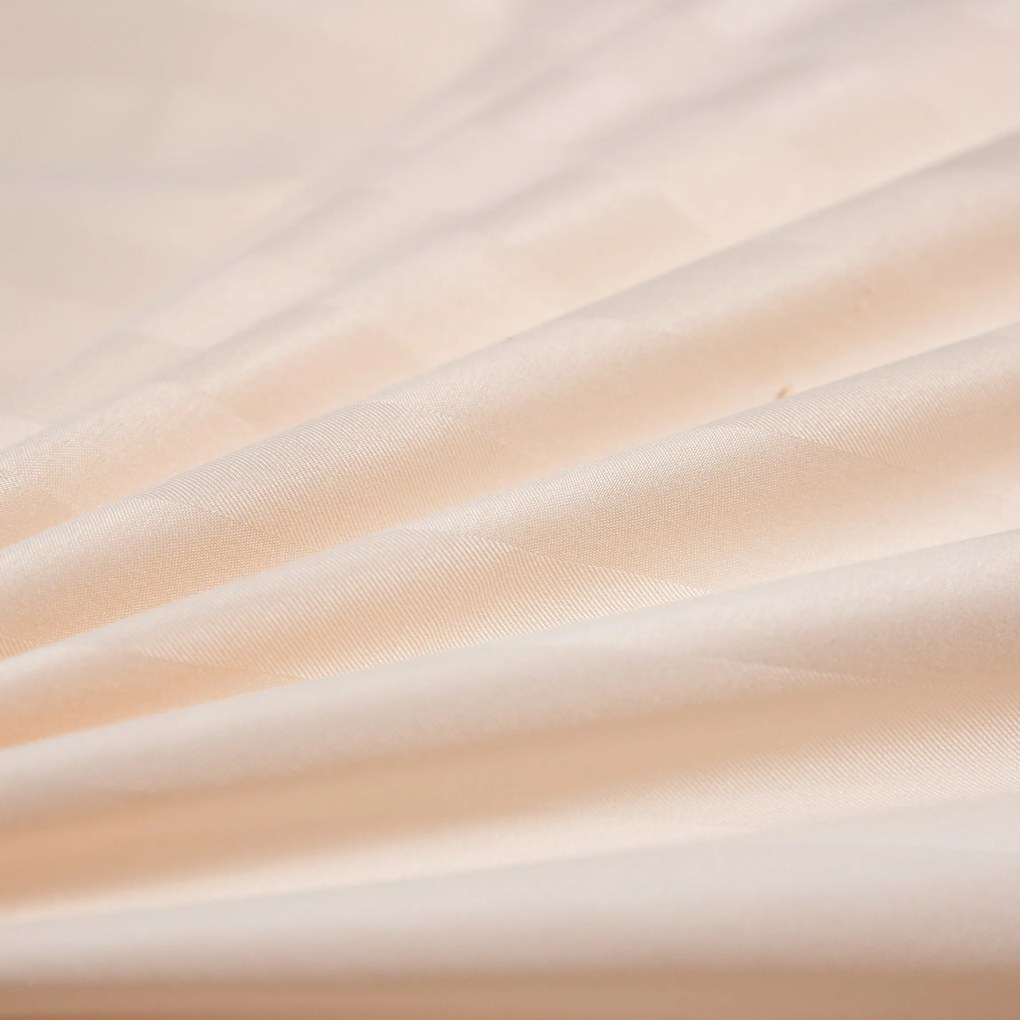 Hotelové obliečky z mikrovlákna JASMINE šampanské - prúžok 2 cm Rozmer obliečok: 2 ks 70 x 90 cm | 200 x 220 cm