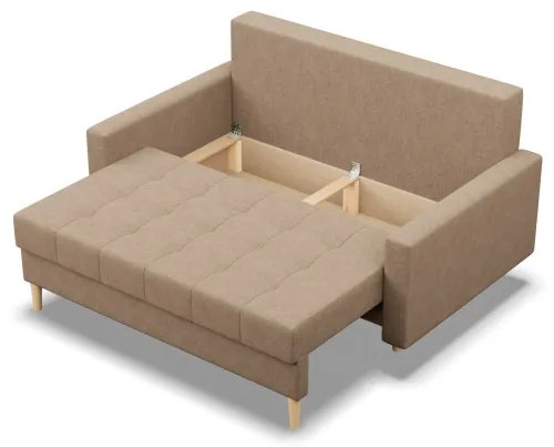 Dvojmiestna pohovka ELMA rozkladacia, cappuccino