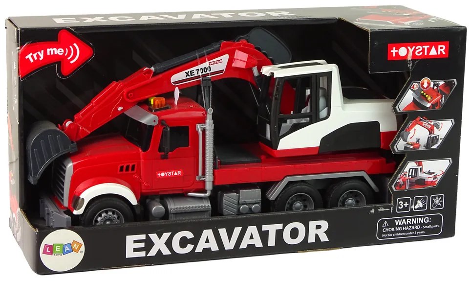 LEAN TOYS Nákladné auto s bagrom