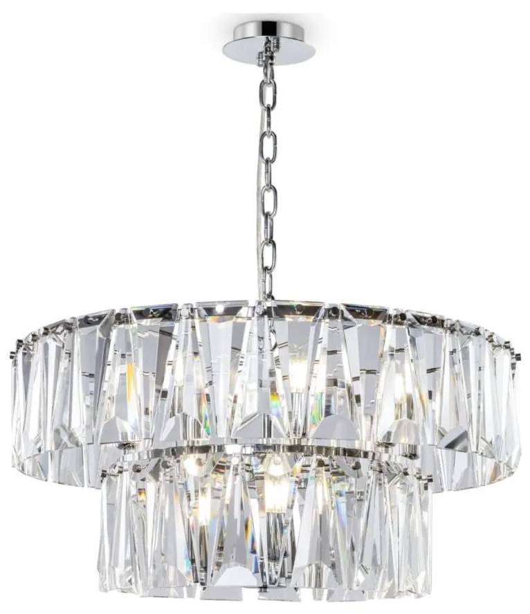 Maytoni MOD043PL-12CH - Luster na reťazi PUNTES 12xE14/40W/230V chróm