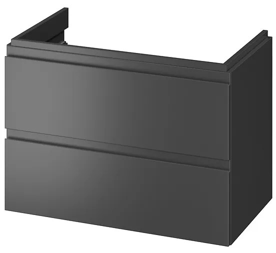 Cersanit Moduo, závesná umývadlová skrinka 80x45x57 cm, antracitová matná, S590-069-DSM