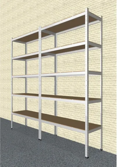 Bestent Kovový Regál Série PRIMO 180x100x40 5 políc Nosnosť 500 KG- Pozinkovaný