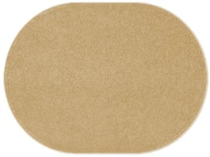 Vopi, Kusový koberec Eton béžový ovál, 80x150, béžová, obývacia izba