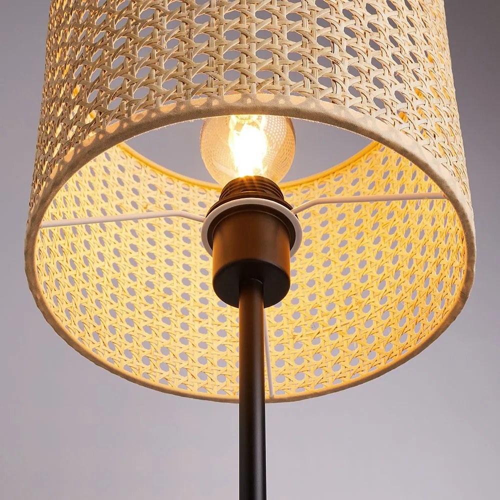 NYBORG Stolná lampa s ratanovým tienidlom