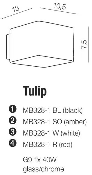 Azzardo nástenné svietidlo TULIP AZ0139