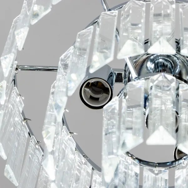 Brilagi - LED Krištáľový luster na reťazi MOZART 4xE14/40W/230V lesklý chróm