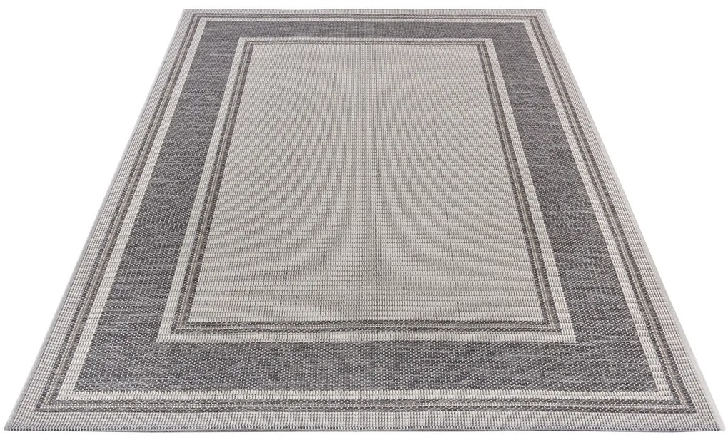 Hanse Home, Kusový koberec Clyde 105910 Cast Beige Grey – na von aj na doma, 155x235, šedá, chodba / predsieň