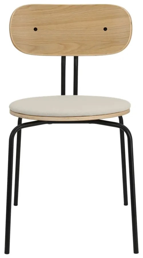 Čierno-krémová jedálenská stolička Curious – UMAGE