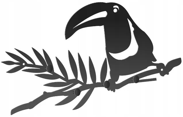 Kovový vešiak na stenu TUKAN