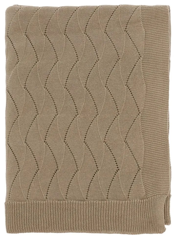 Hnedá pletená deka 130x170 cm Gentle – Södahl