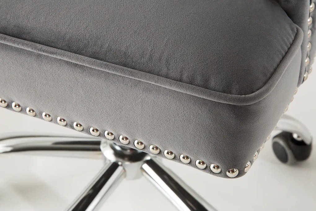 Kancelárska stolička VICTORIAN strieborná