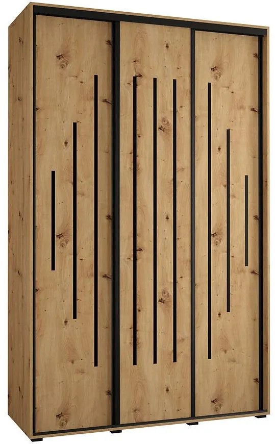 Skriňa 45 Canaris 12 180 artisan/čierna