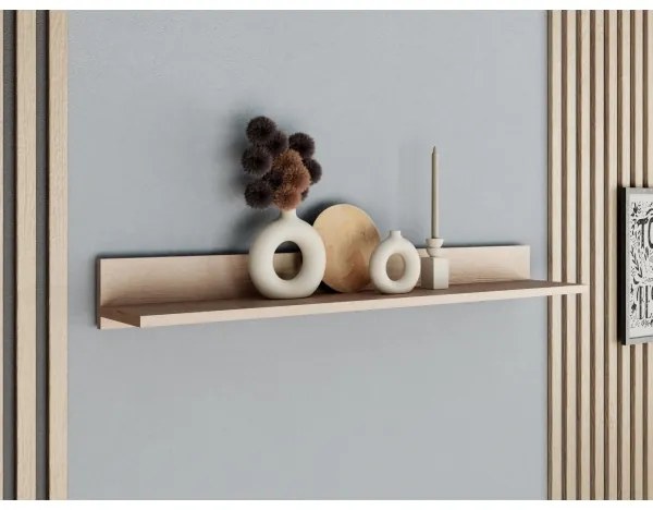 Nástenná polica BASIC 12x104 cm dub jackson hickory