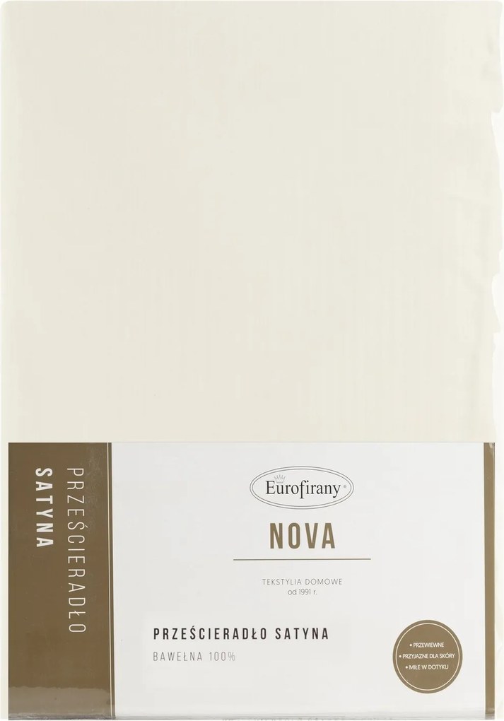 MAKOSATÉNOVÉ PRESTIERADLO NOVA 210X220 CM KRÉMOVÉ