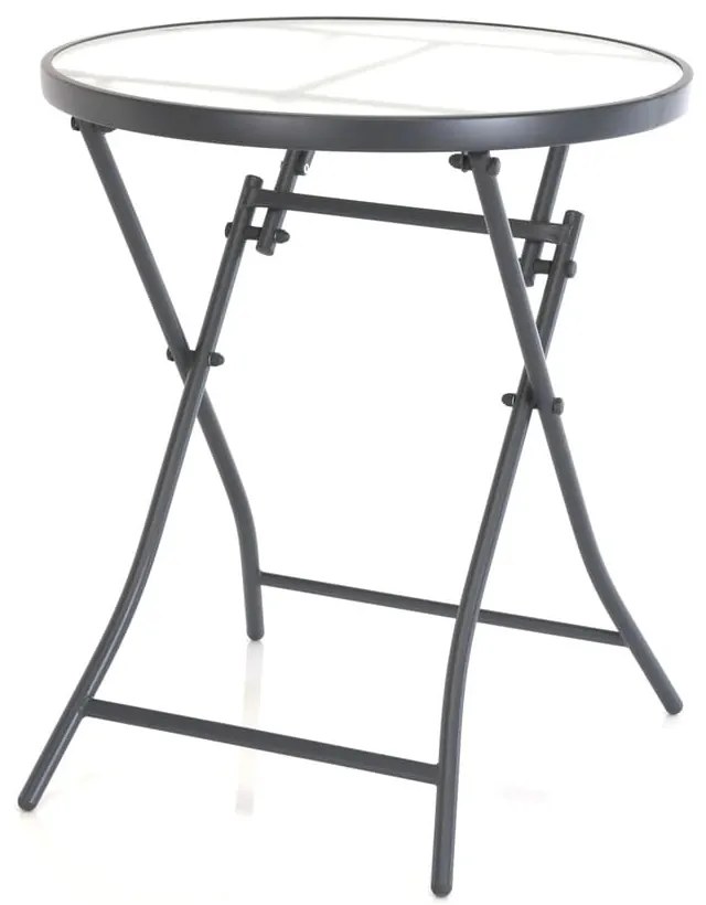 Záhradný skladací stôl Gerardo, sivá