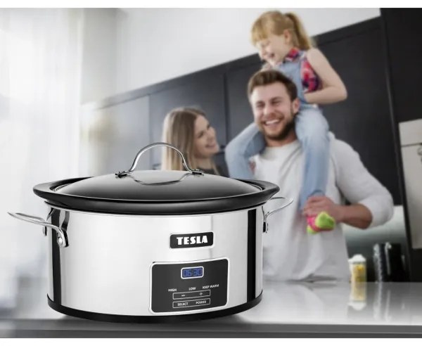 TESLA Electronics SlowCook - Pomalý hrniec 5,6 l 250W/230V