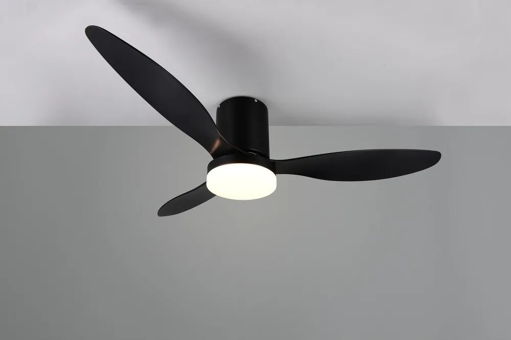 Matne čierne LED stropné svietidlo ø 132 cm Göteborg – Reality