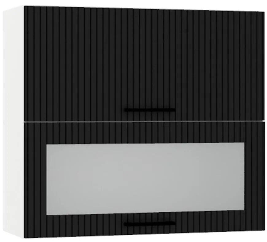 Skrinka do kuchyne Kate w80grf/2 sd čierny hrášok