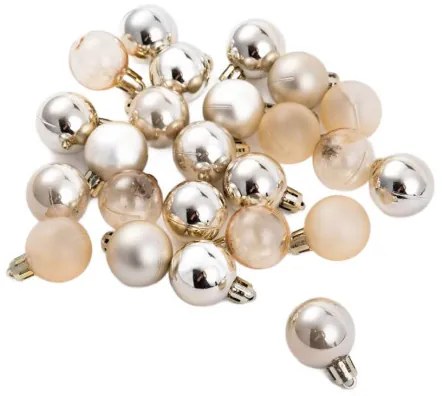 Vianočné guľky GERONI zlaté 714658 (24ks)