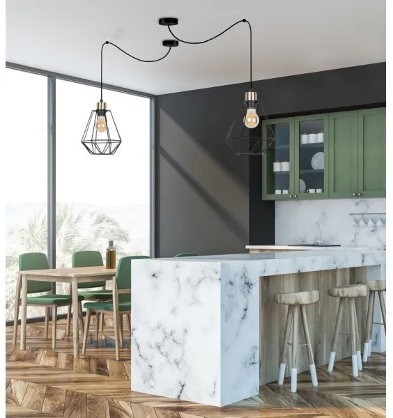 Luster na lanku PRIMO 1xE27/60W/230V pavúk