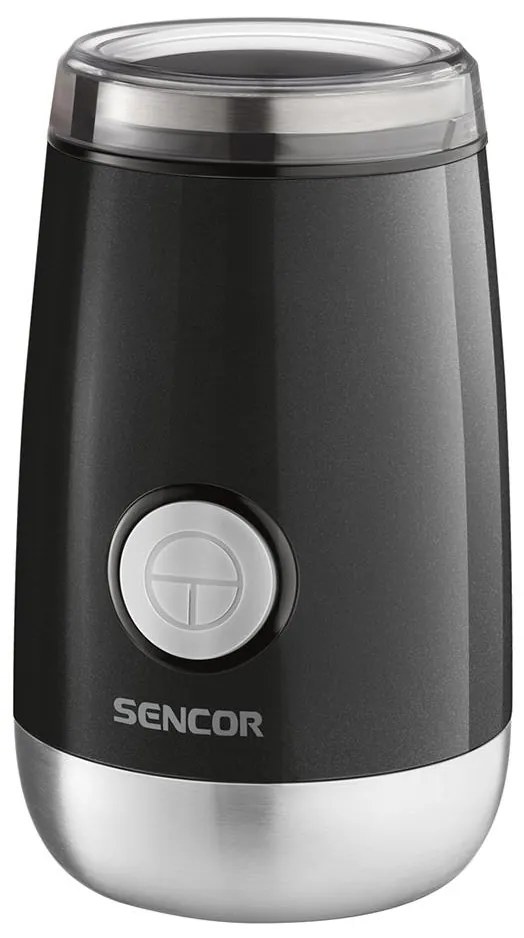 Sencor - Elektrický mlynček na zrnkovú kávu 60 g 150W/230V čierna/chróm FT0136