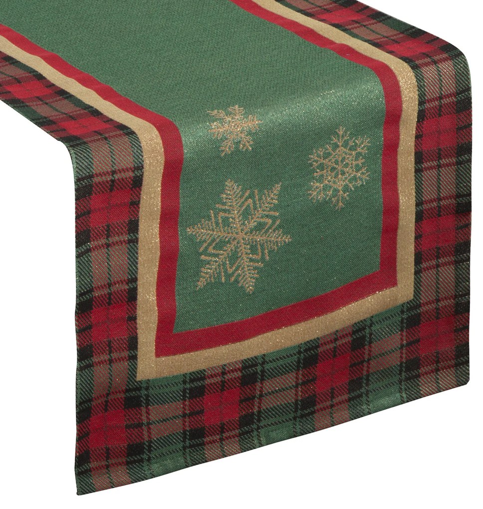 VIANOČNÝ GOBELÍNOVÝ BEHÚŇ NA STÔL STAR 45X140 CM VZOROVANÝ