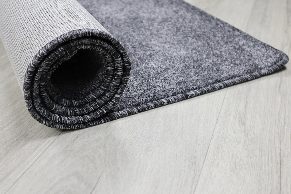 Vopi, Koberec behúň na mieru Apollo Soft antra, šíre 133 cm, šedá, chodba / predsieň