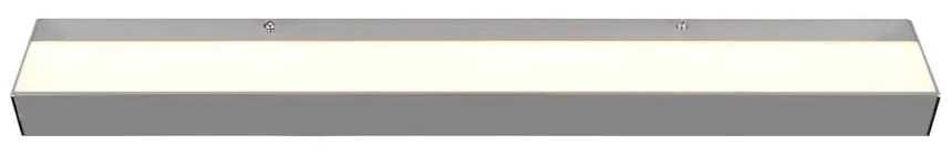 LED nástenné svietidlo v lesklej striebornej farbe (dĺžka 60 cm) Rocco - Trio