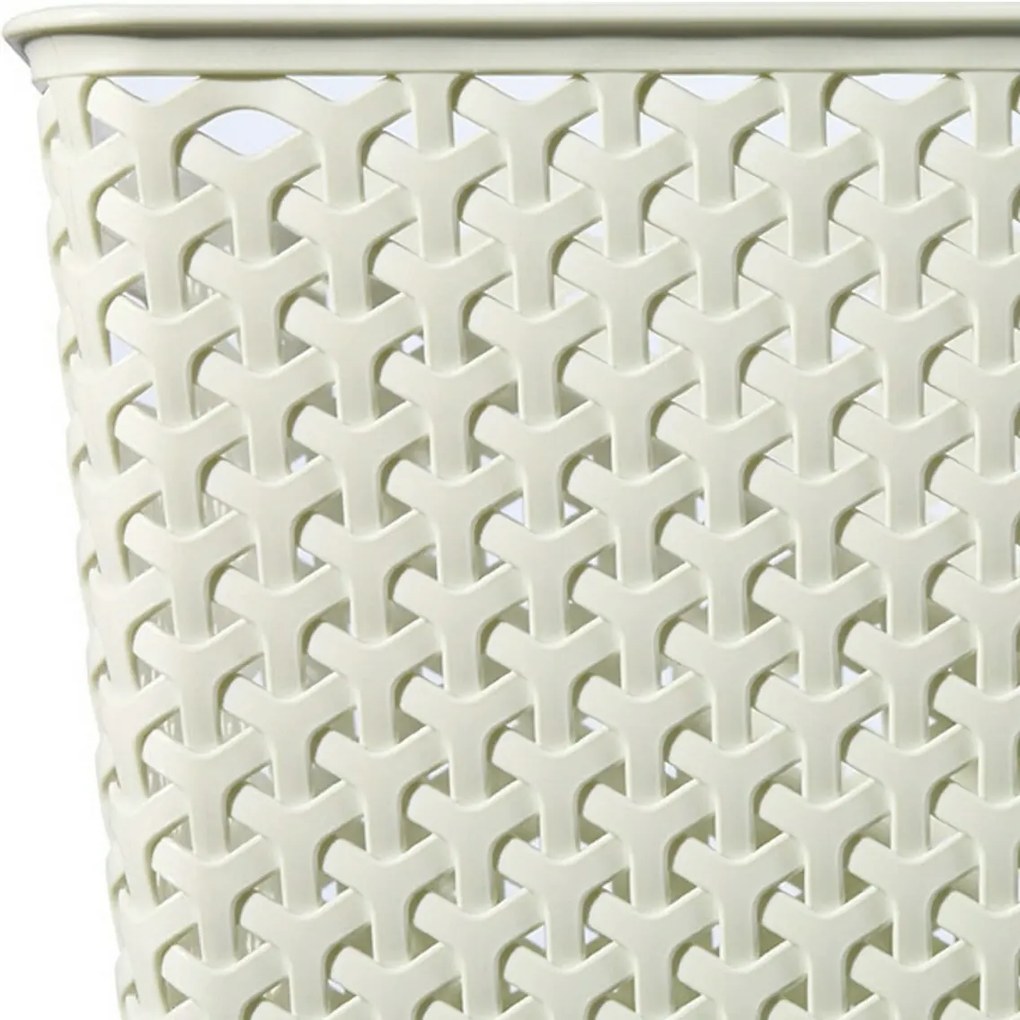 Úložný box RATTAN 'Y' STYLE - L krémový, Curver