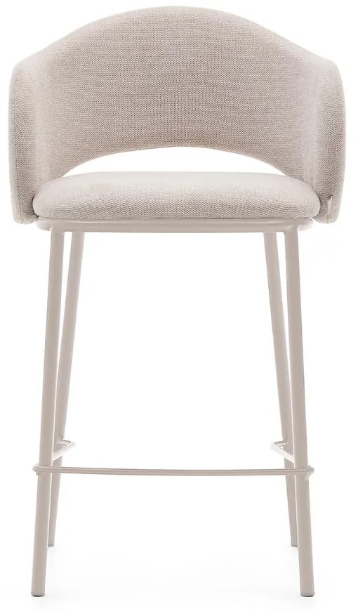 Krémová barová stolička (výška sedadla 65 cm) Maina – Kave Home