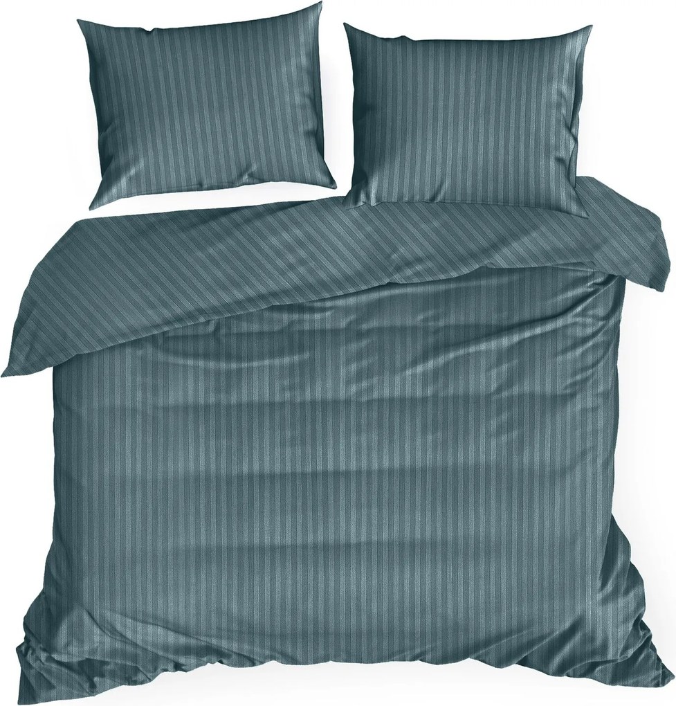 SATÉNOVÉ OBLIEČKY VERA 200X220 CM, 2 KS 70X80 CM SVETLOMODRÉ